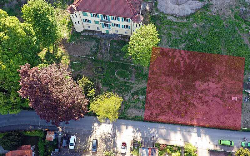 Grundstück am Hang für Einfamilienhaus (EFH) in Andechs